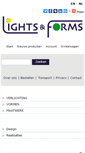 Mobile Screenshot of lightsandforms.com