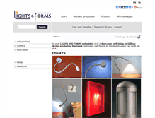 Tablet Screenshot of lightsandforms.com